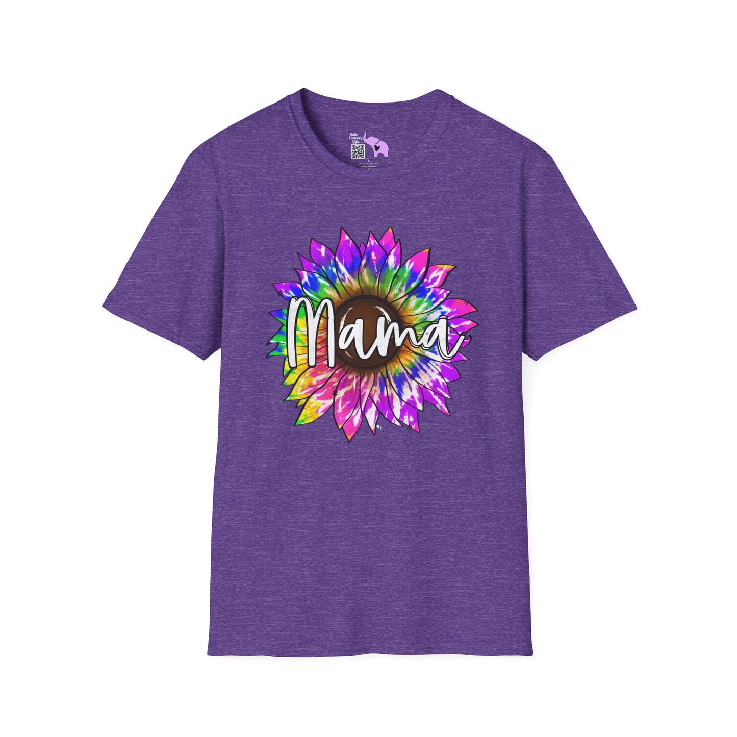 Mama Colorful Sunflower Adult T-shirt