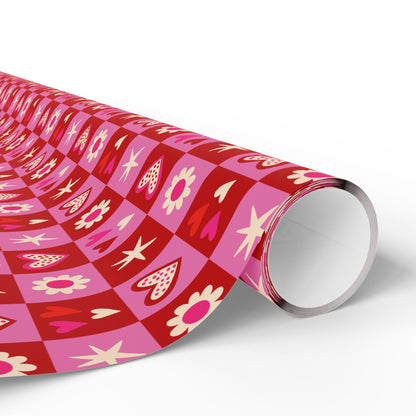 Valentine Toss Wrapping Paper