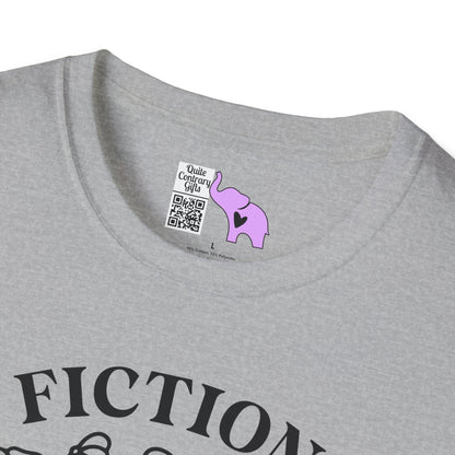 Fiction Addiction (Flowers, Open Book) Adult T-shirt