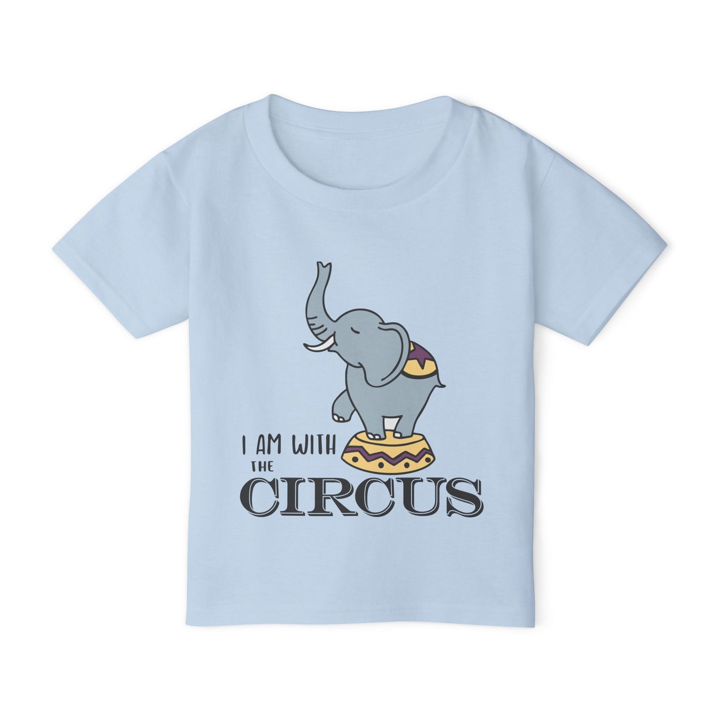 I Am With The Circus (Elephant) Heavy Cotton™ Toddler T-shirt