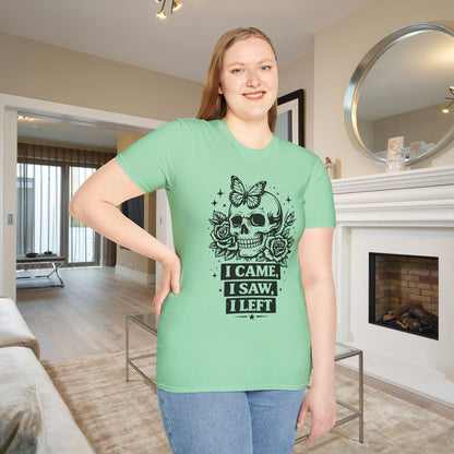I Came, I Saw, I Left Adult T-shirt
