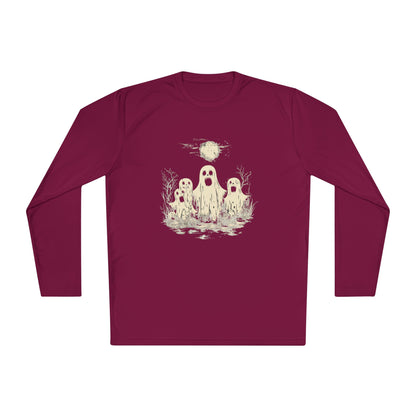 Creepy Ghost Trio Adult Long Sleeve Tee