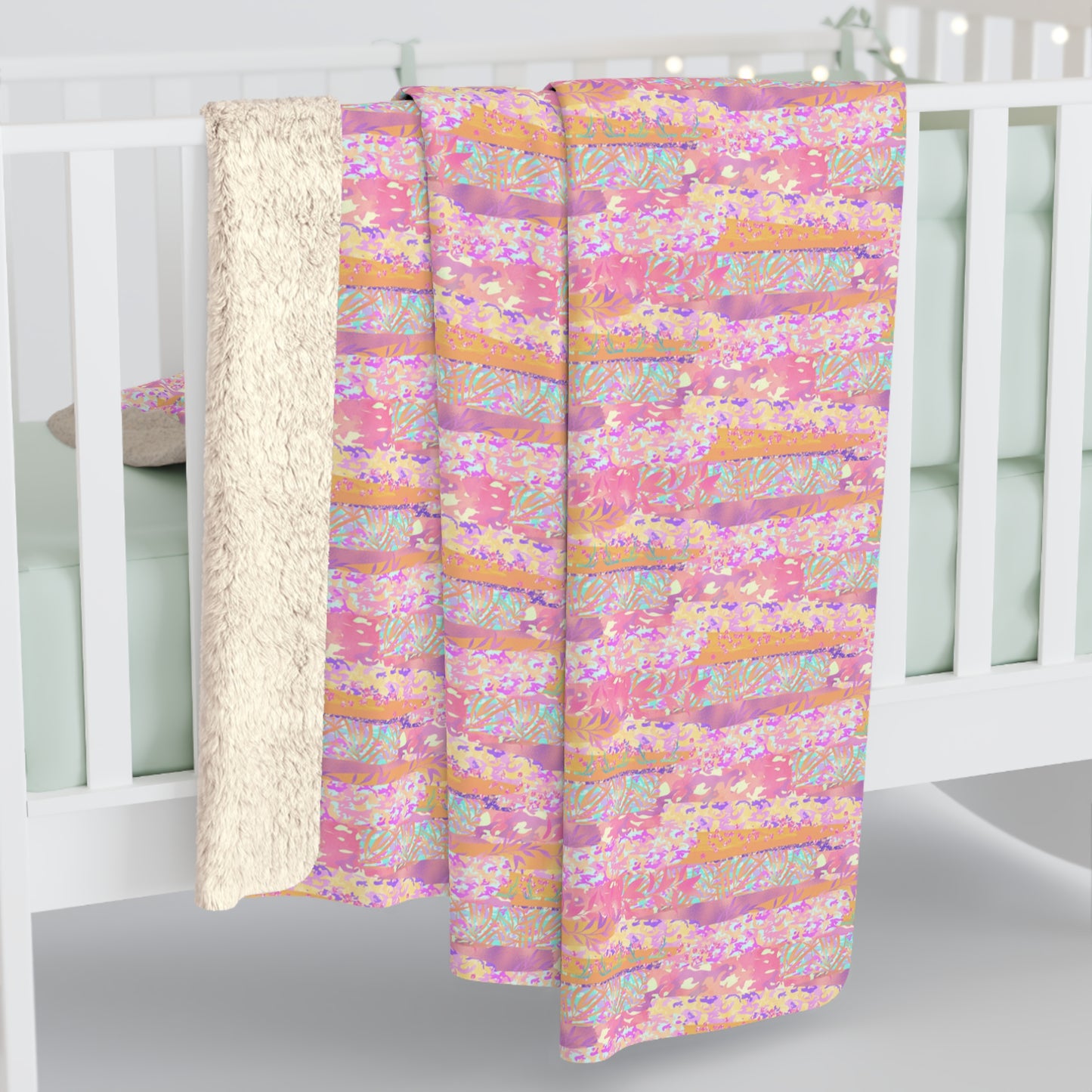 Wild Tropic Collage Fleece Blanket
