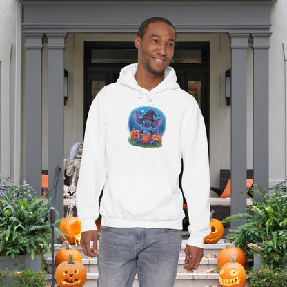 Spooky Stitch w/Pumpkins Heavy Blend™ Hooded Sweatshirt