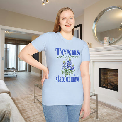 Texas Wildflower State of Mind Adult T-shirt