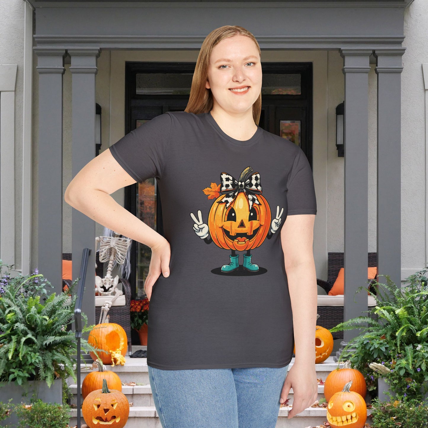 Pumpkin Peace Adult T-shirt