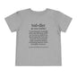 Funny Toddler Definition Toddler Tee
