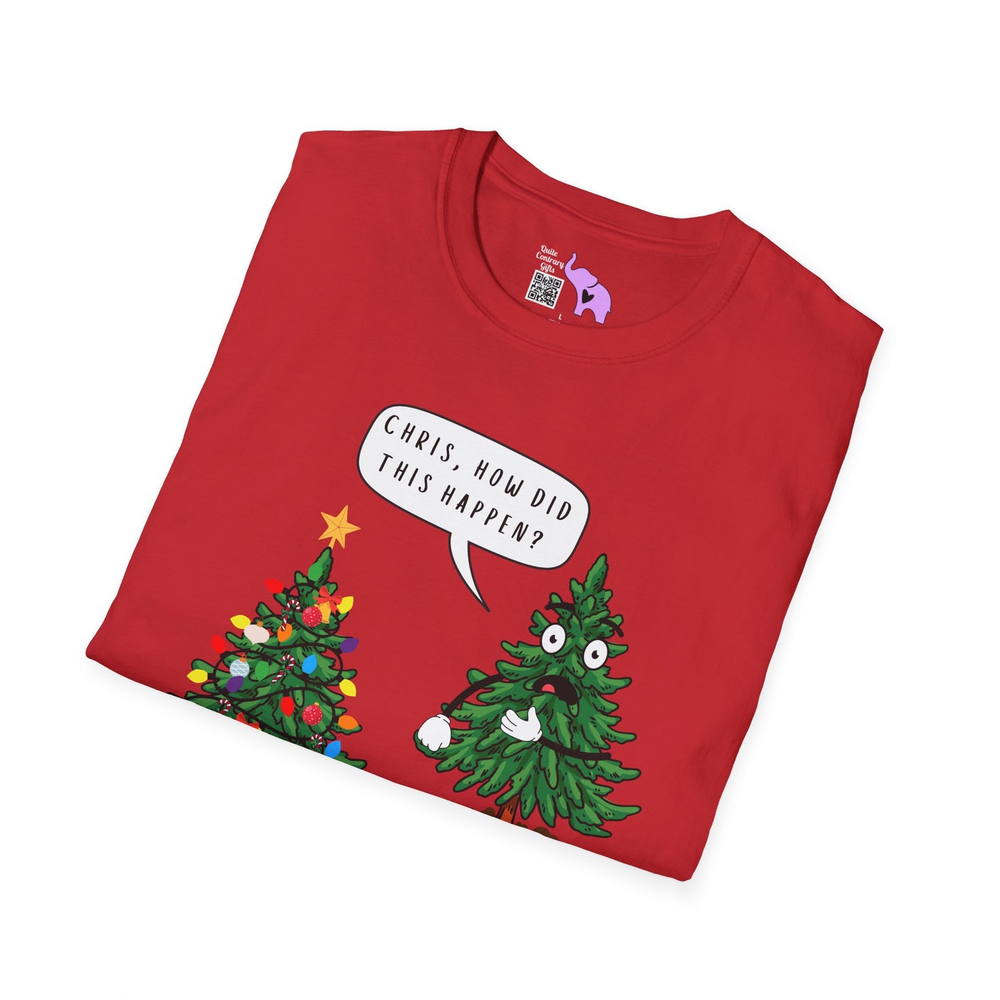 Christmas Tree How Did This Happen? Adult T-shirt