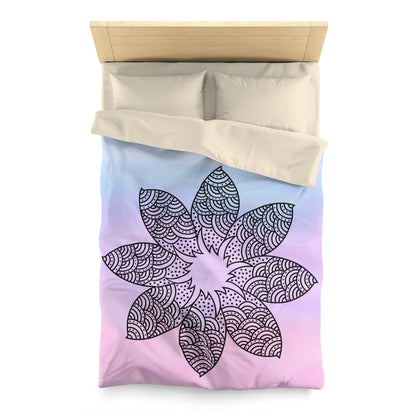 Serene Bloom Microfiber Duvet Cover