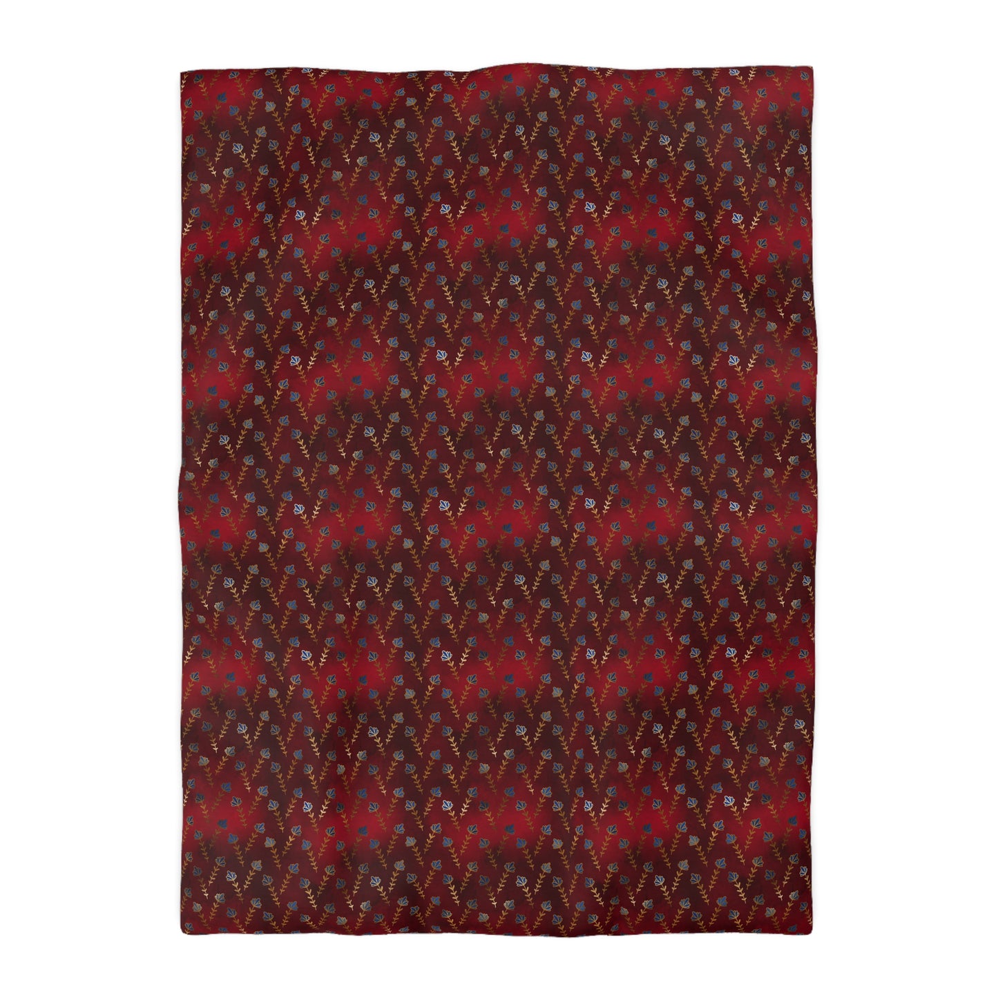 Ruby Night Blossoms Duvet Bedding Set