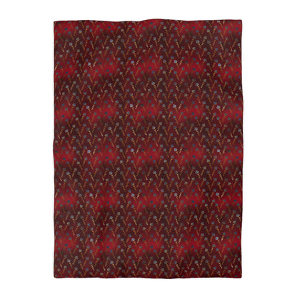 Ruby Night Blossoms Duvet Bedding Set
