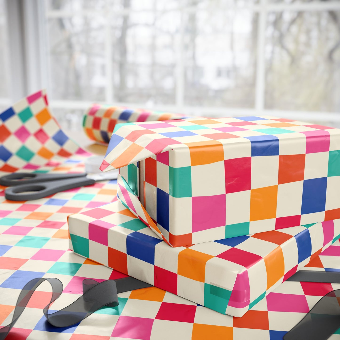 Colorblock Fun Wrapping Paper