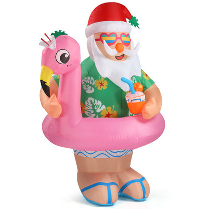 Tropical Santa Claus LED Inflatable