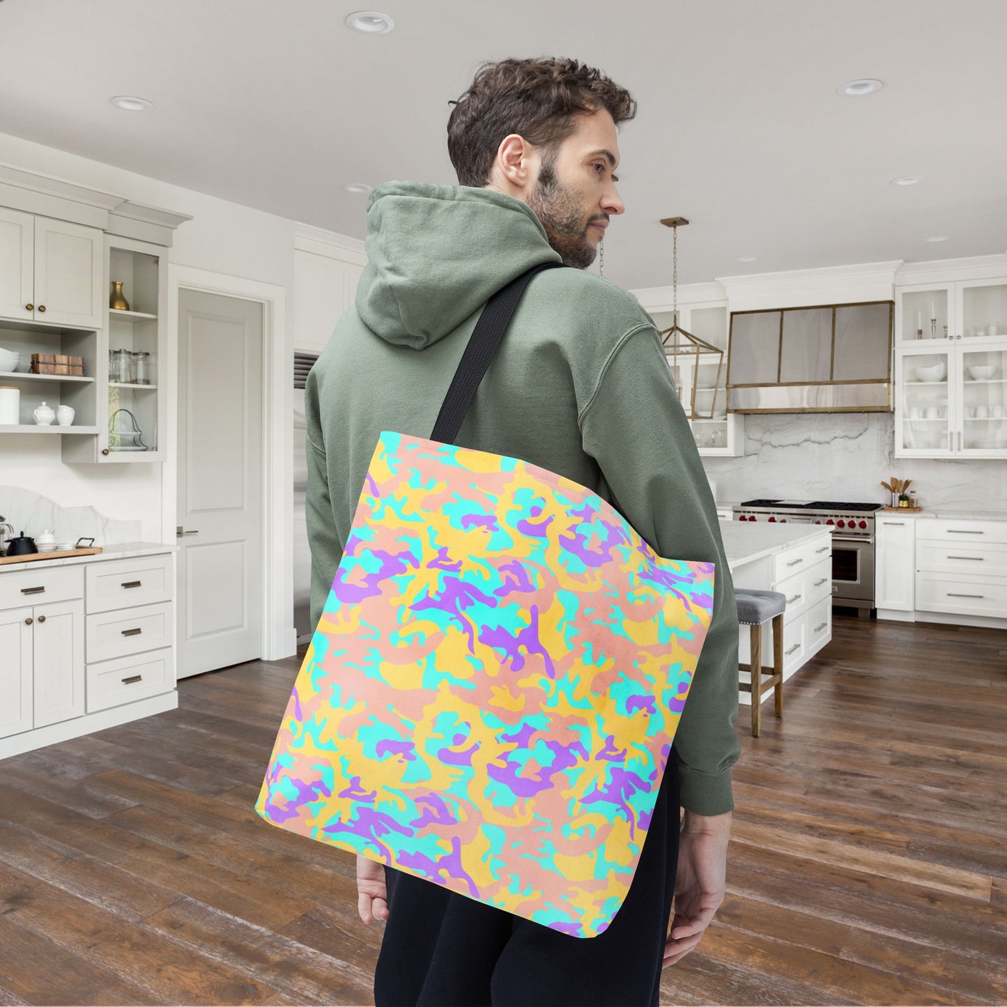 Dreamsicle Camo Canvas Tote Bag
