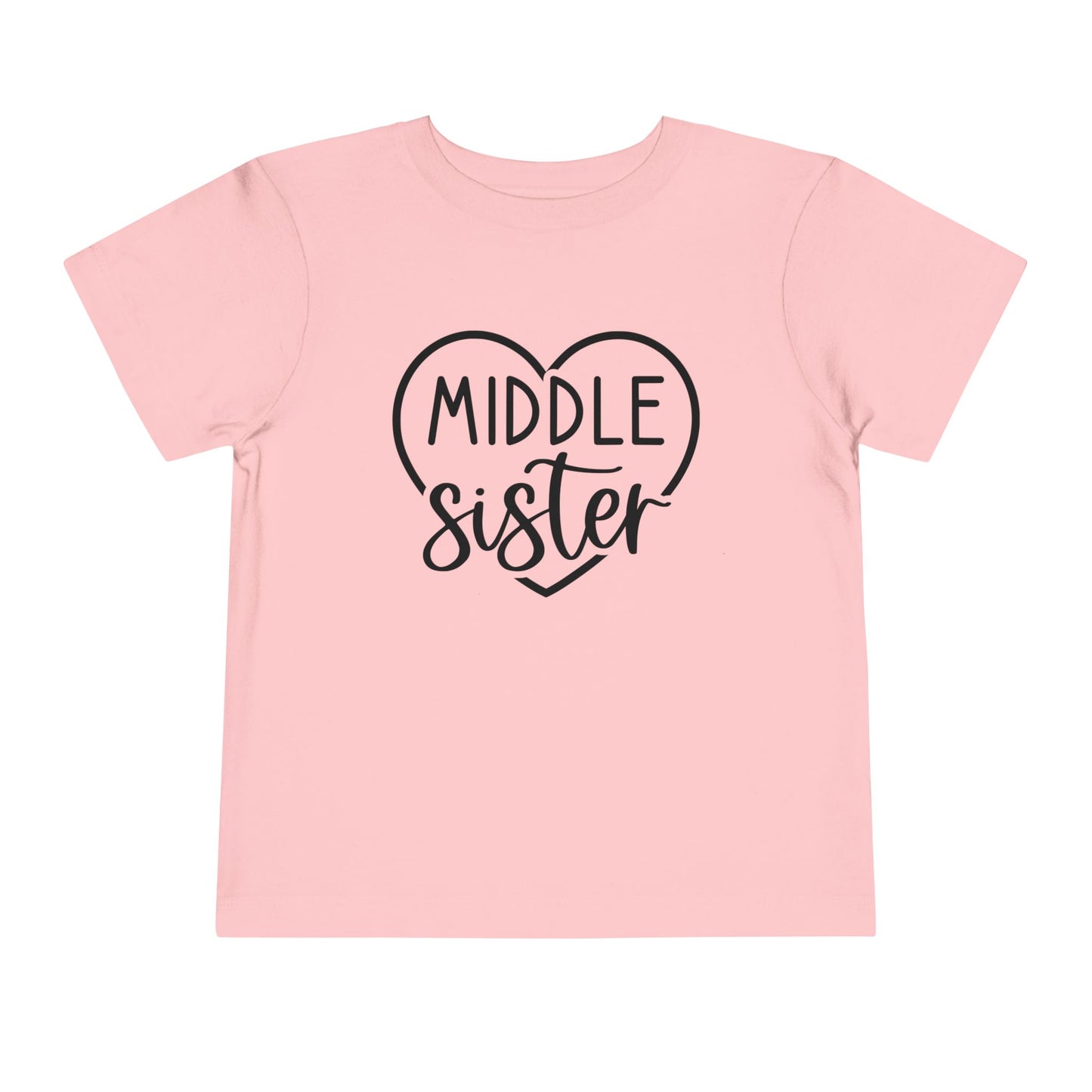 Middle Sister (Heart) Toddler Tee