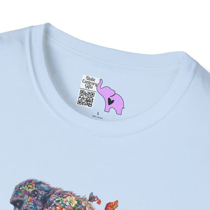 Flowers & Butterflies Bigfoot Adult T-shirt