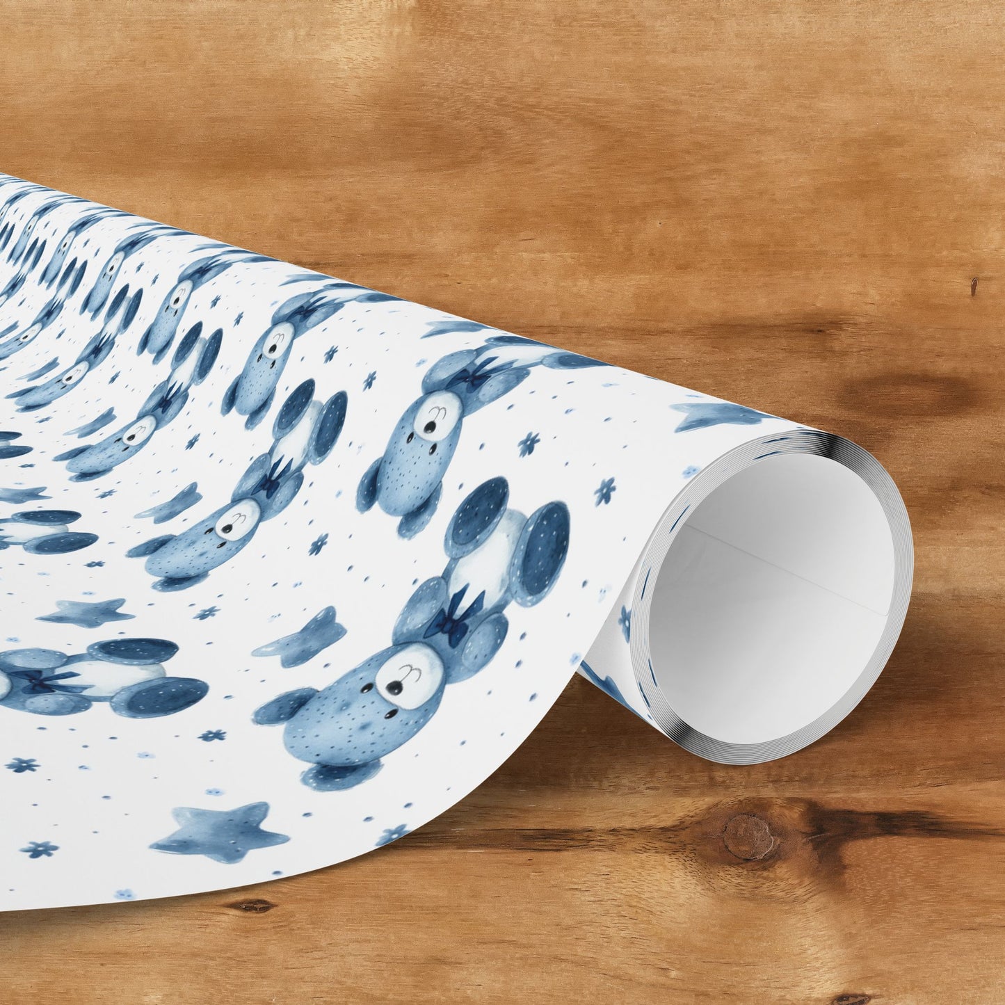 Blue Bear Hugs Gift Wrap for All Occasions