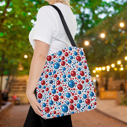 Freedom Dots Canvas Tote Bag