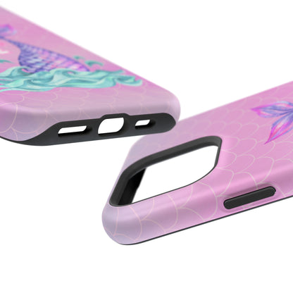 Pink Mermaid Life MagSafe® Compatible Tough Case for iPhone