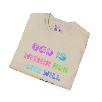 God Is Within Her She Will Not Fail Psalm 46:5 Adult T-shirt