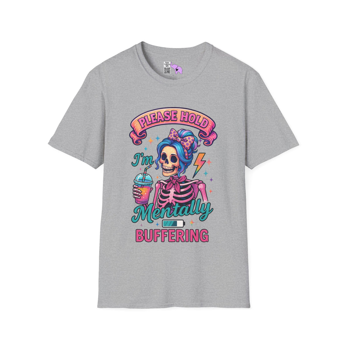 Please Hold I'm Mentally Buffering Adult T-shirt