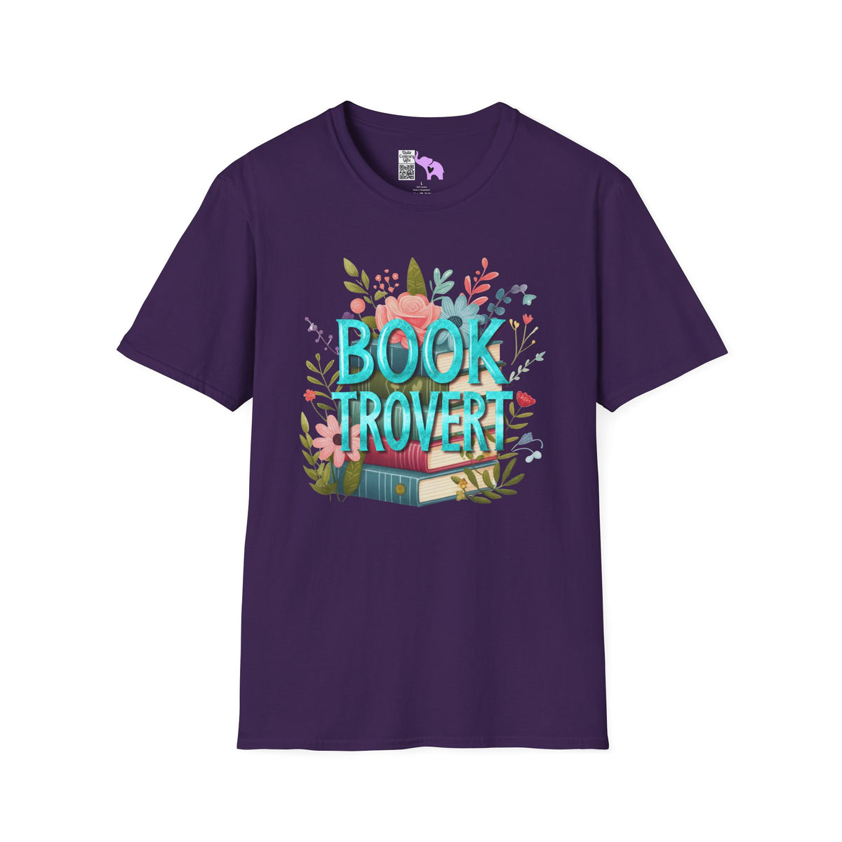 Booktrovert (Floral) Adult T-shirt