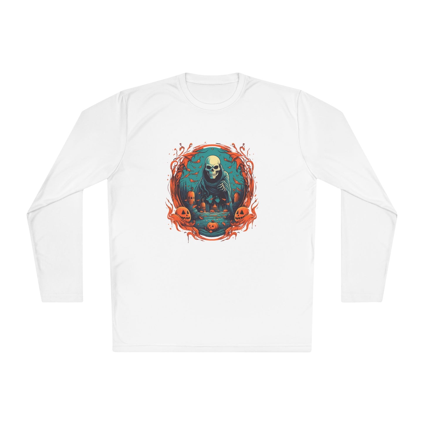 Creepy Ghost 3 Adult Long Sleeve Tee