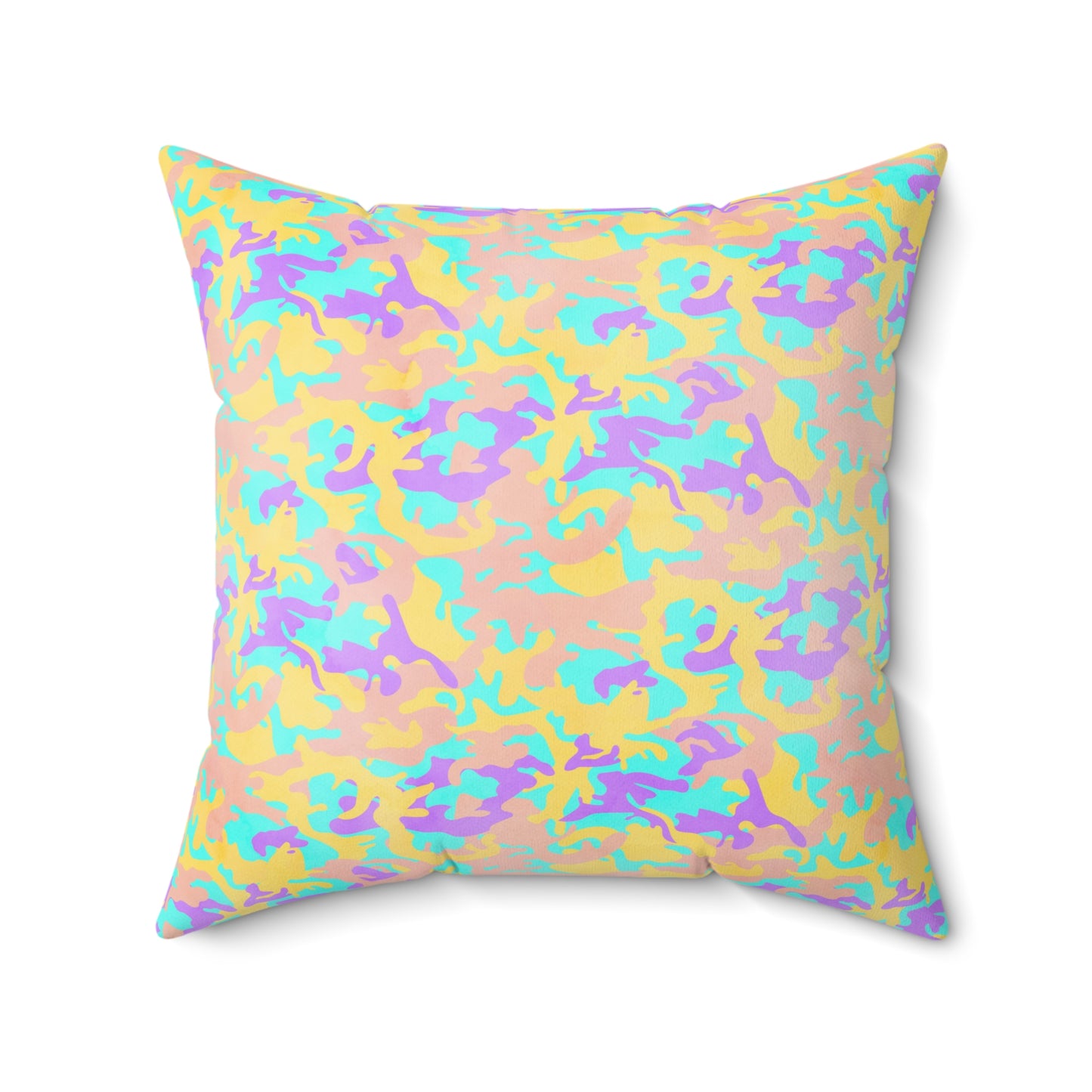 Dreamsicle Camo Throw Pillow