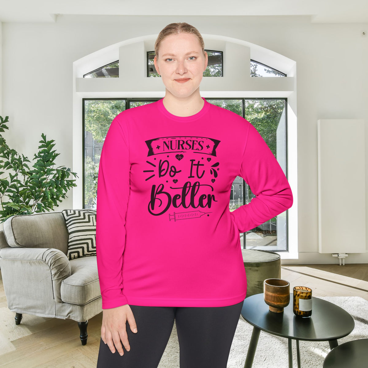 Nurses Do It Better Adult Long Sleeve Tee