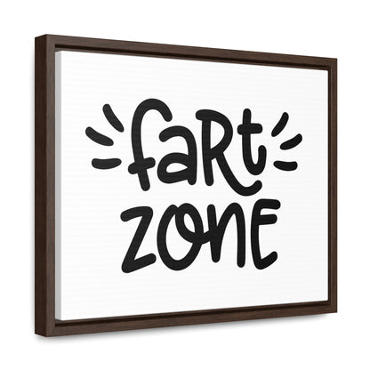 Fart Zone Canvas Wraps, Horizontal Frame