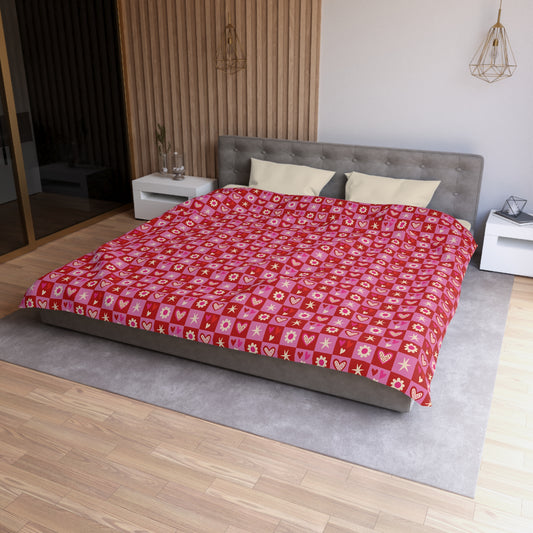 Valentine Toss Microfiber Duvet Cover