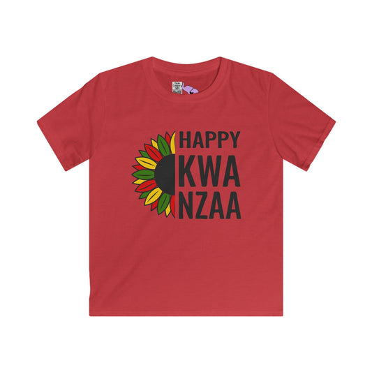 Happy Kwanzaa (Sunflower) Youth Softstyle Tee