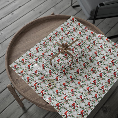 Cardinals of Christmas Morning Wrapping Paper