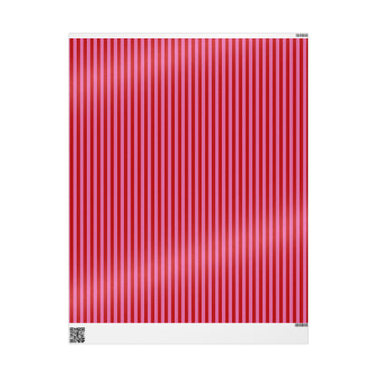 Be Mine Stripes Wrapping Paper