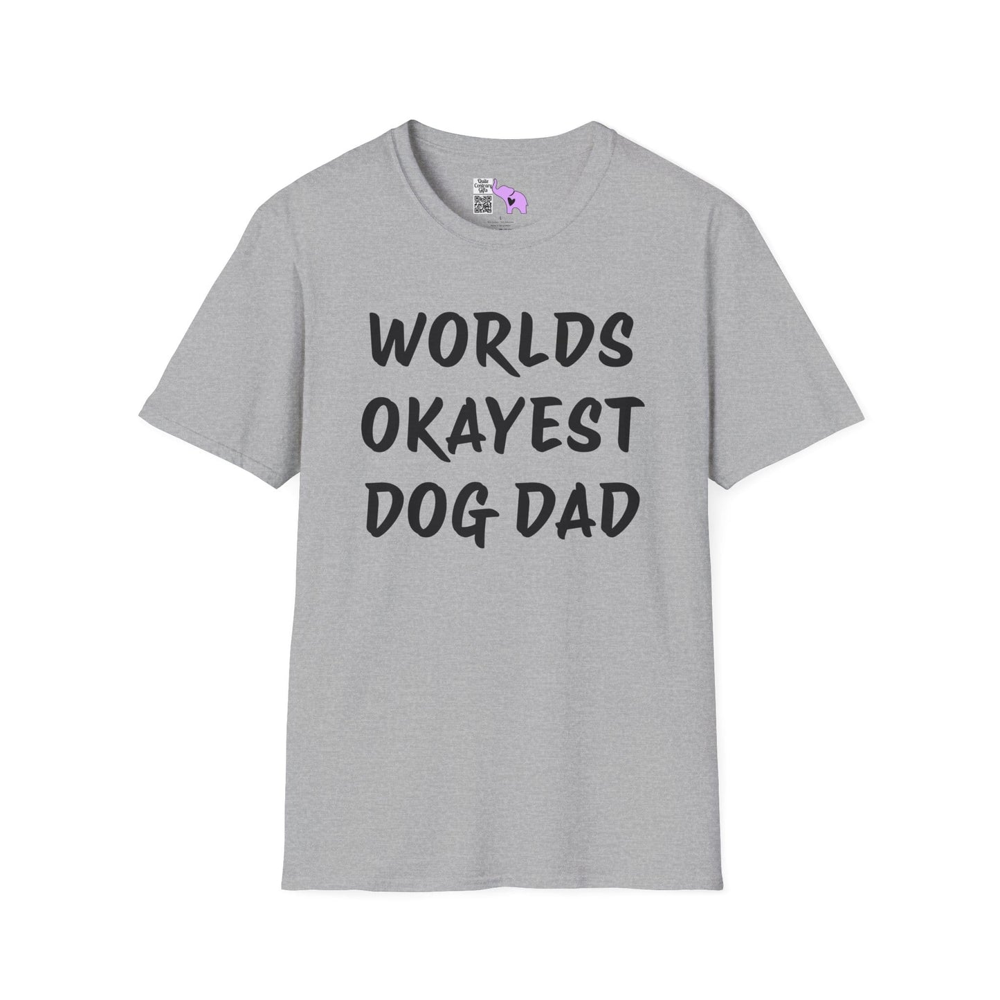 Worlds Okayest Dog Dad Adult T-shirt