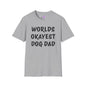 Worlds Okayest Dog Dad Adult T-shirt