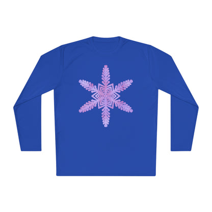 Large Snowflake 2 Adult Long Sleeve Tee