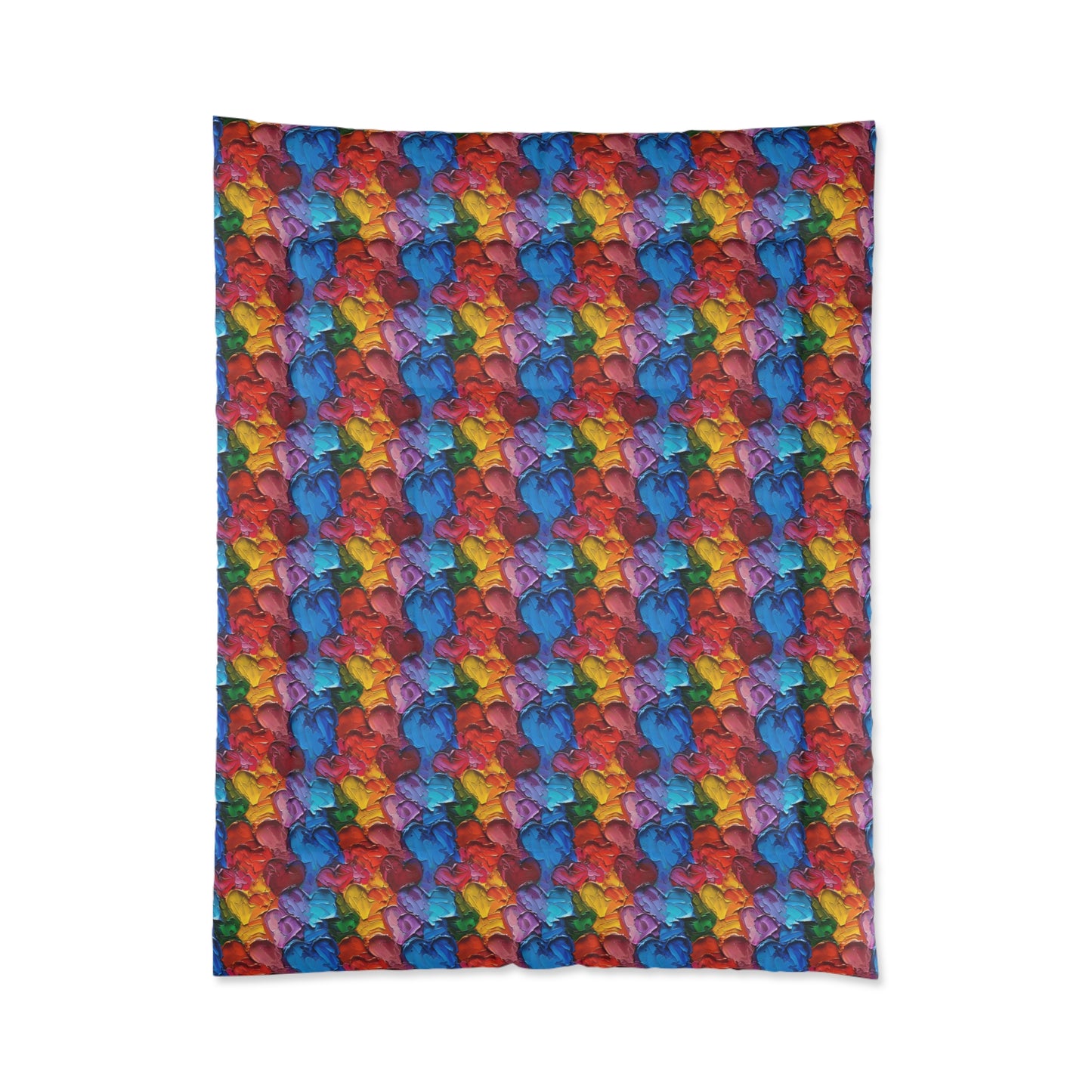 Palette Knife Hearts Comforter