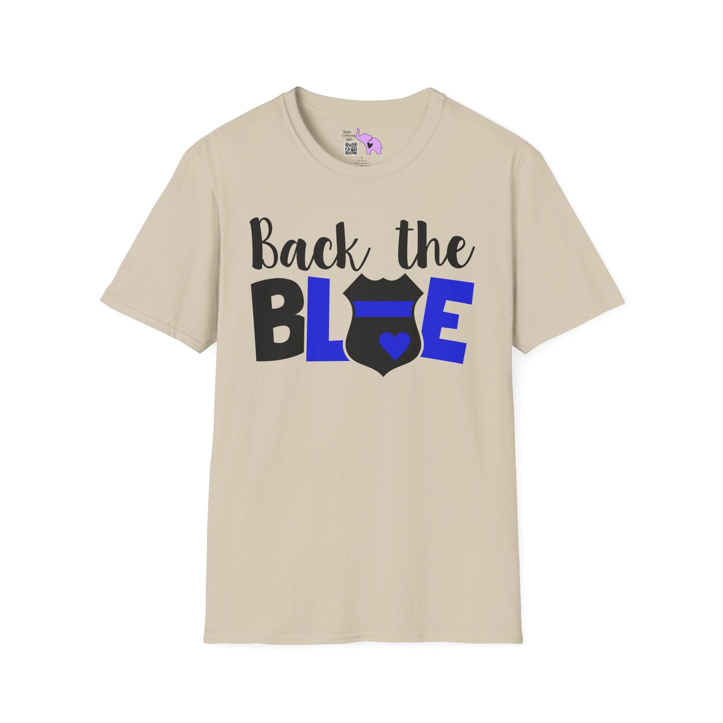 Back The Blue (Badge) Adult T-shirt