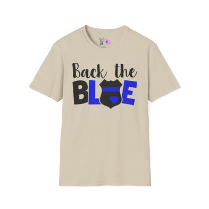 Back The Blue (Badge) Adult T-shirt