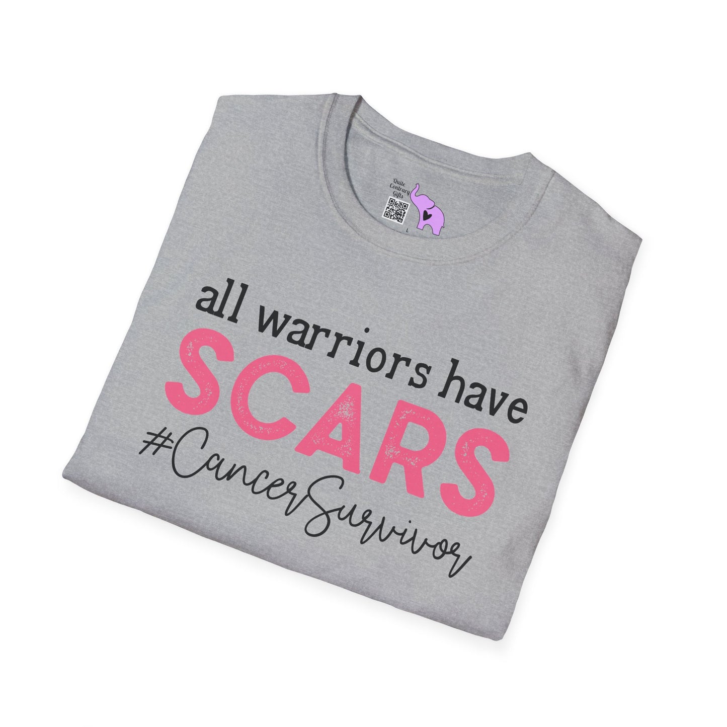 All Warriors Have Scars #CancerSurvivor Adult T-shirt