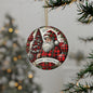 Jolly Santa Wishes Ceramic Ornaments - Set (1-20 pcs)