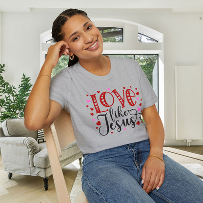 Love Like Jesus Adult T-shirt