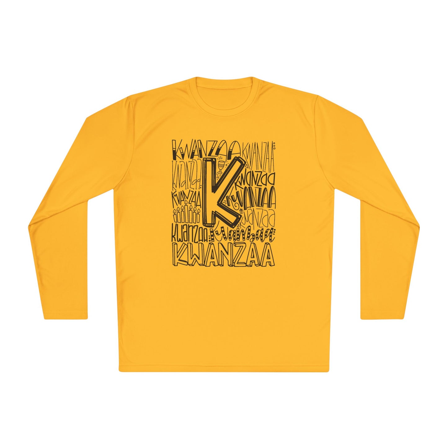 Kwanzaa Wordcloud Adult Long Sleeve Tee