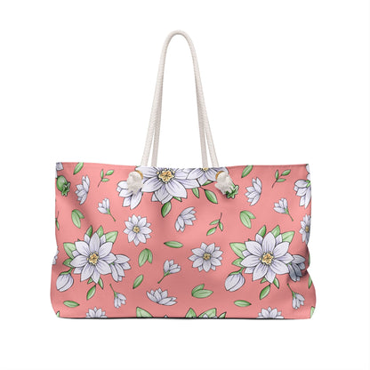 Jasmine Blush Garden Weekender Bag