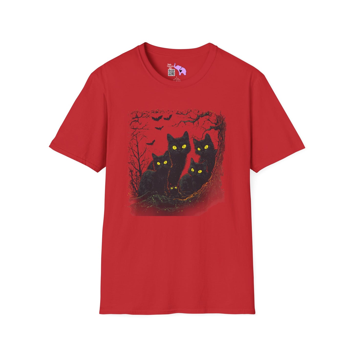 Black Cats Adult T-shirt