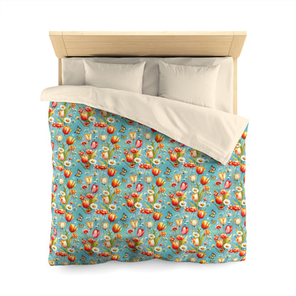 Butterfly Bloom Microfiber Duvet Cover