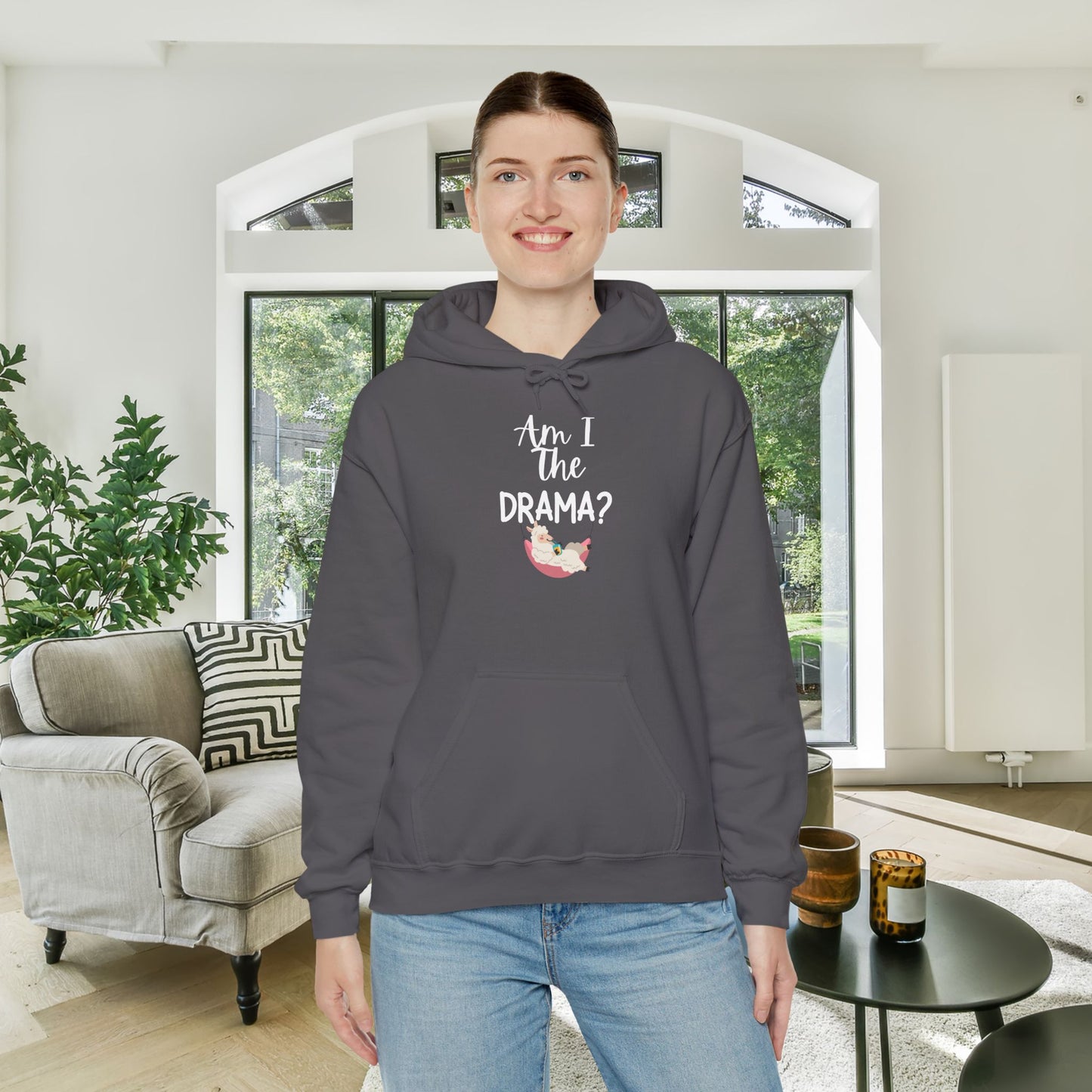 Am I The Drama (Lama) Heavy Blend™ Hooded Sweatshirt