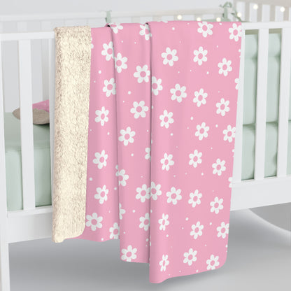 Pretty Petals & Dots Fleece Blanket