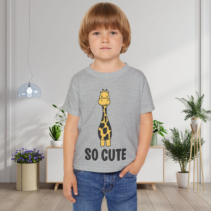 So Cute (Giraffe) Heavy Cotton™ Toddler T-shirt